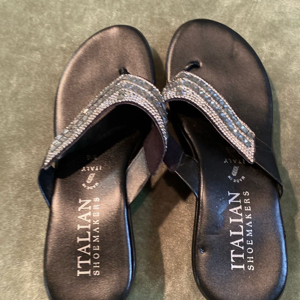 #202 ITALIAN SHOEMAKER Crystal Sandals - Picture 8 of 13